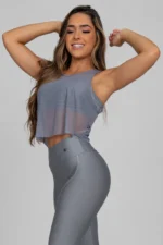 CROPPED SOLTINHO DE TULE (AZUL MARINHO) | REF: K2874-D