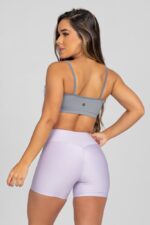 TOP DE ALCINHA COM DETALHE FRANZIDO NO BUSTO (CINZA) | REF: K2878-B - Imagem 4